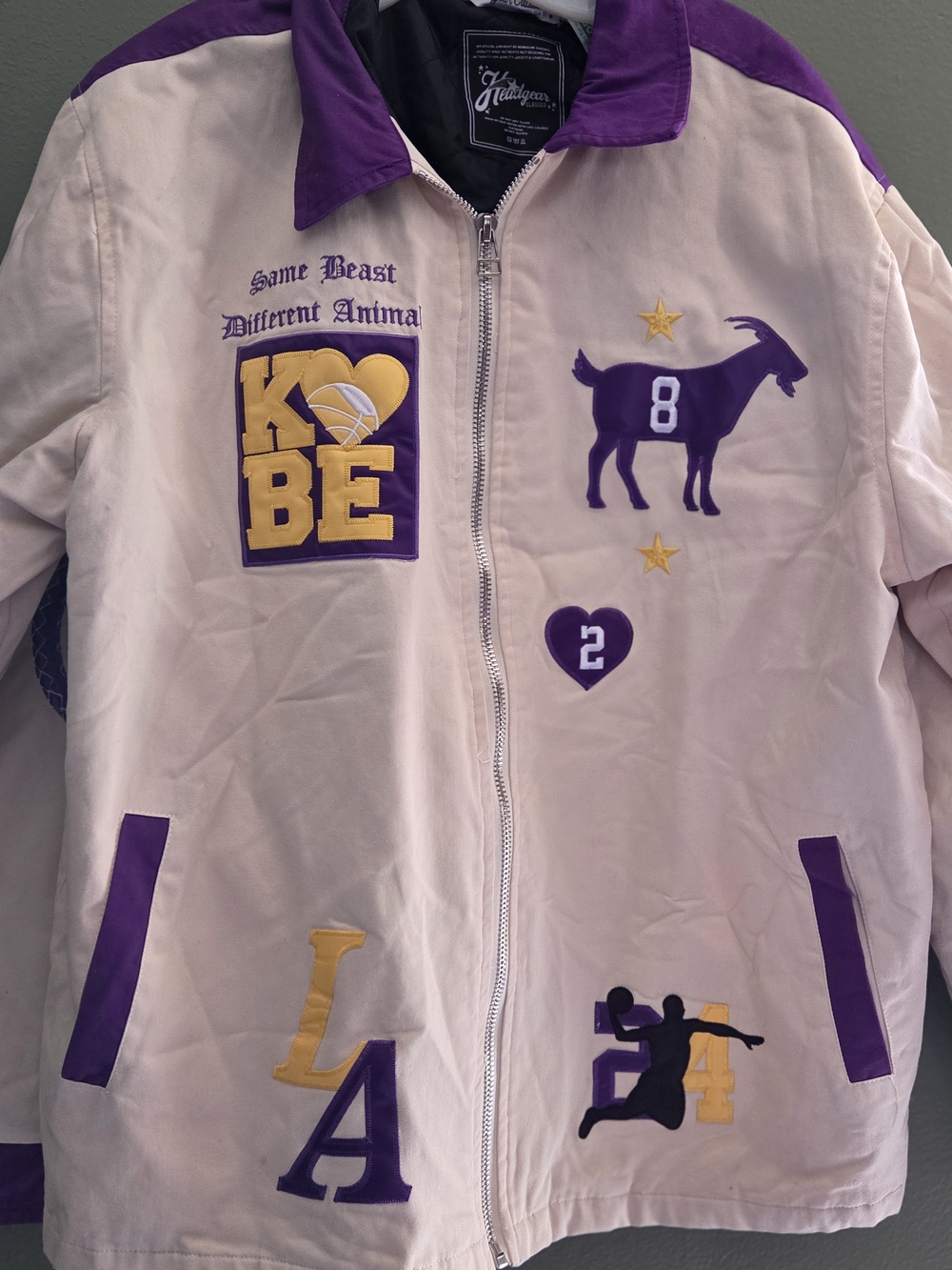 Light Pink & Purple Kobe-Inspired Shirt Jacket